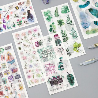 Set 3 tấm sticker trang trí sổ