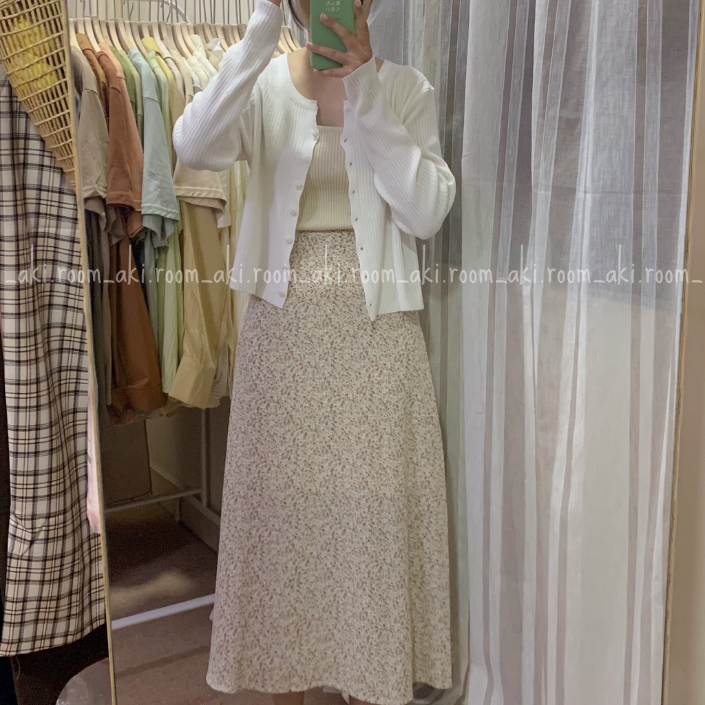 Chân váy hoa dài dáng A lưng chun 6068 | BigBuy360 - bigbuy360.vn