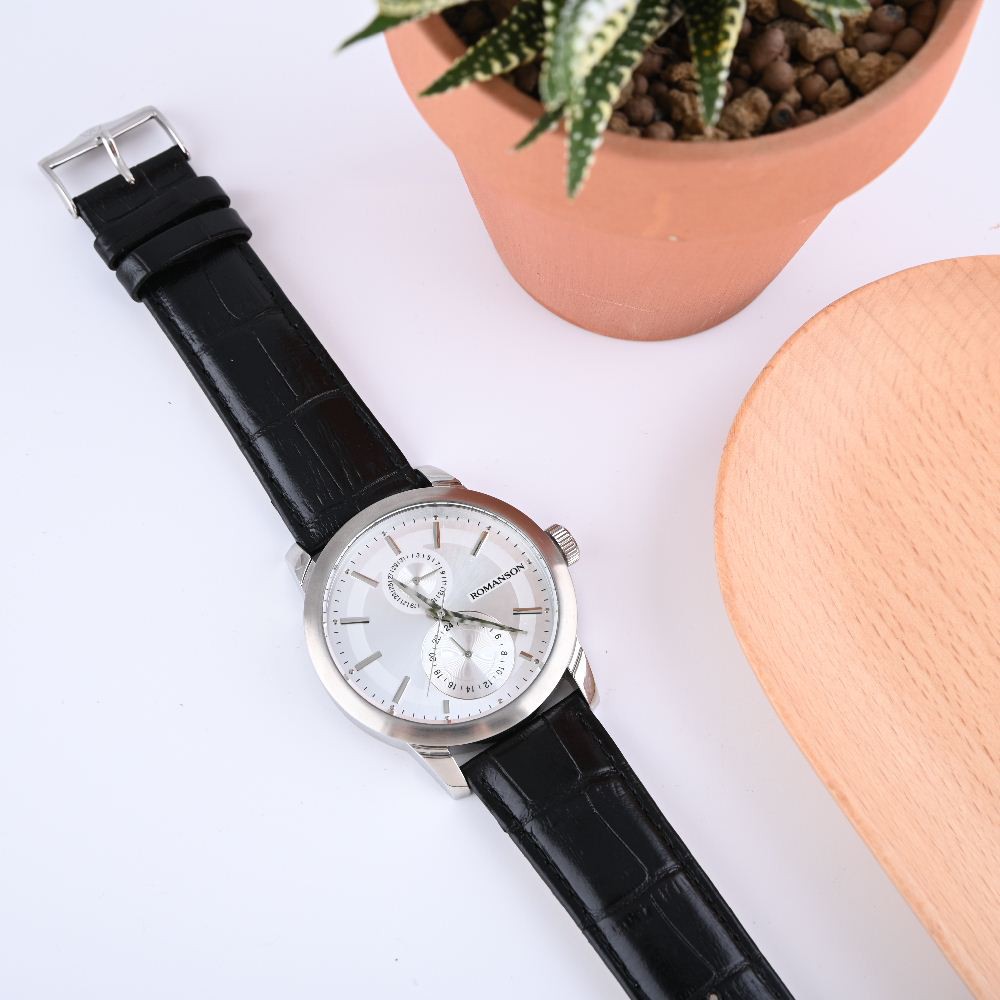 Đồng hồ nam chính hãng Hàn Quốc Romanson TL2647BMWWH, máy Thụy Sĩ, miễn phí thay pin - Galle Watch