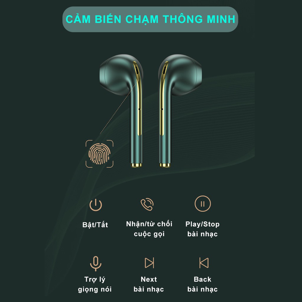 Tai nghe bluetooth không dây True Wireless Sidotech Airpods mini TWS nâng cấp âm thanh Super Bass Cảm ứng Smart