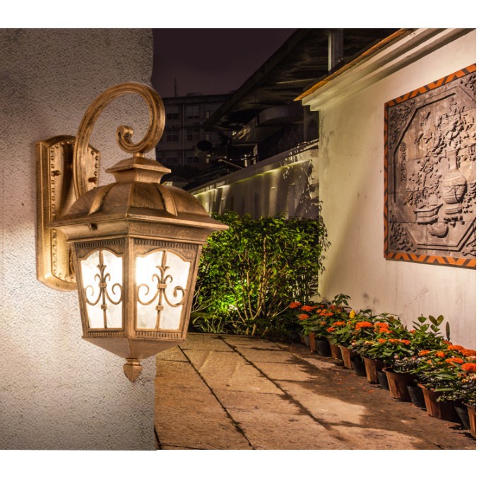 Đèn treo tường, đèn trụ ,đèn chùa đèn gắn tường cột trang trí trụ cột, cửa nhà, mái hiên cầu thang DC0106
