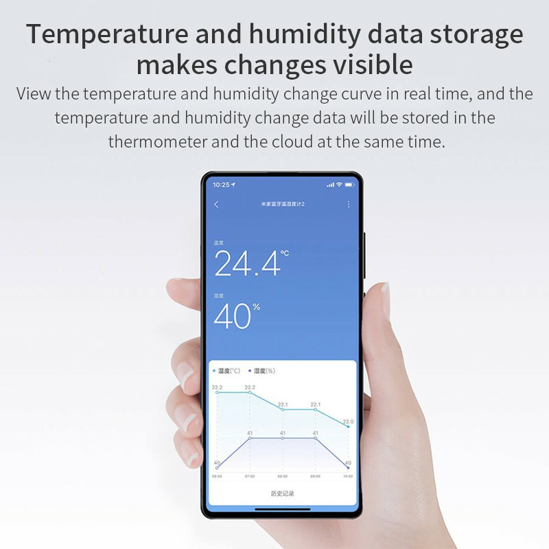 Nhiệt ẩm kế Xiaomi Mijia Gen 2 Bluetooth - Ẩm kế thông minh chín hãng Xiaomi