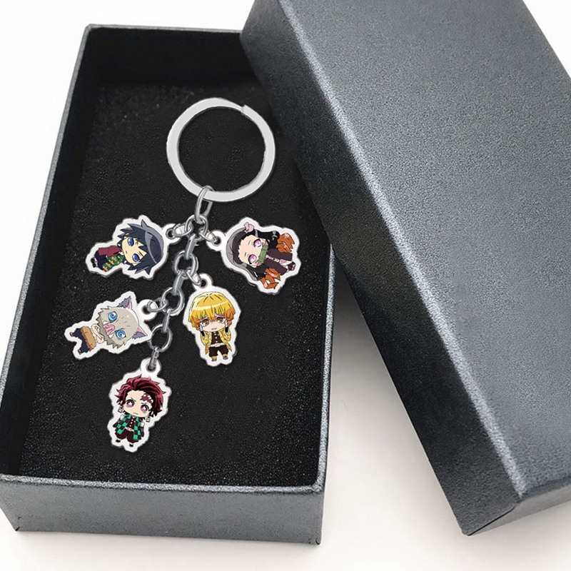 Móc khóa họa tiết phim hoạt hình anime Demon Slayer