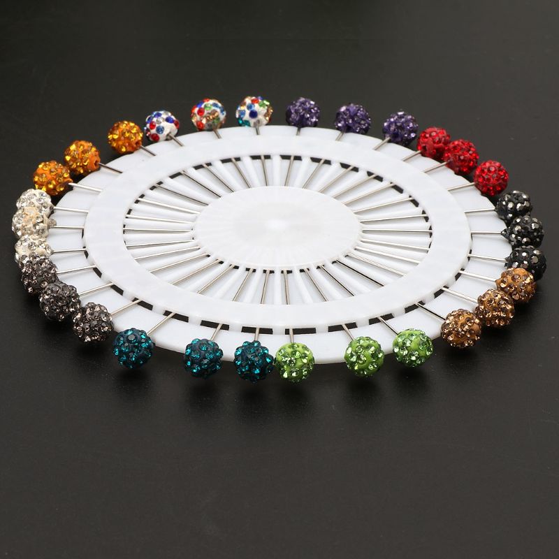 Bộ 30 Ghim Cài Khăn Choàng / Khăn Choàng Hồi Giáo Tráng Men An Toàn