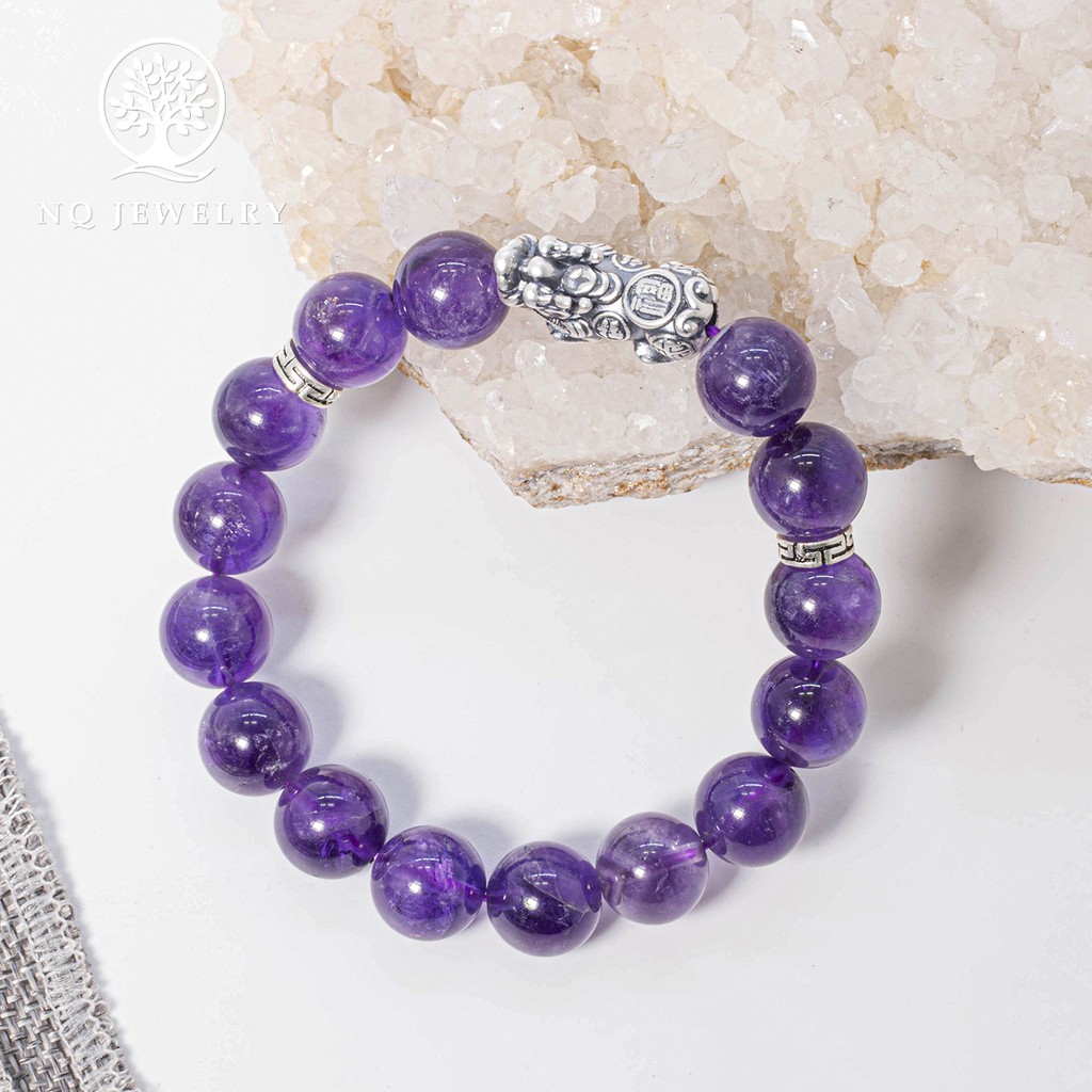 Vòng tay phối tỳ hưu bạc thái - NQ Jewelry