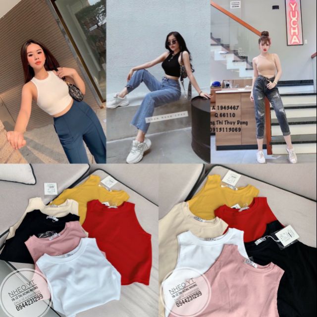 Áo ba lỗ croptop L1 | BigBuy360 - bigbuy360.vn