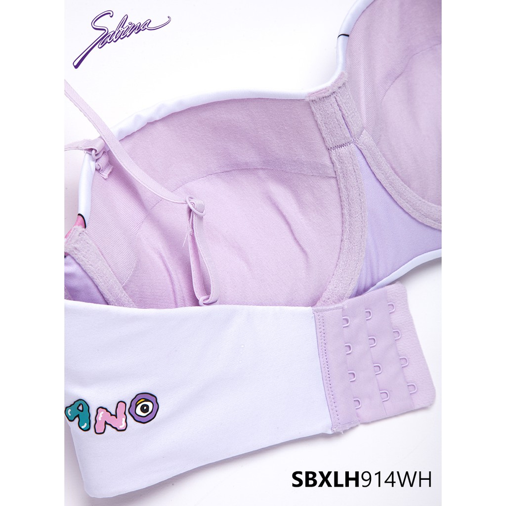 Combo Áo Lót Mút Vừa Cup Ngang Và Quần Đồng Bộ Phối Hoa Văn Ano Collection By Sabina SBXLH914WH+SUXLH914VL | BigBuy360 - bigbuy360.vn