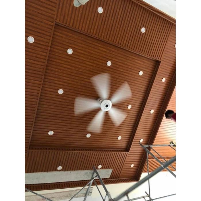 Tấm ốp gỗ nhựa loại 3 sóng thấp ốp Trần Tường, bền đẹp sang trọng cho mọi không gian