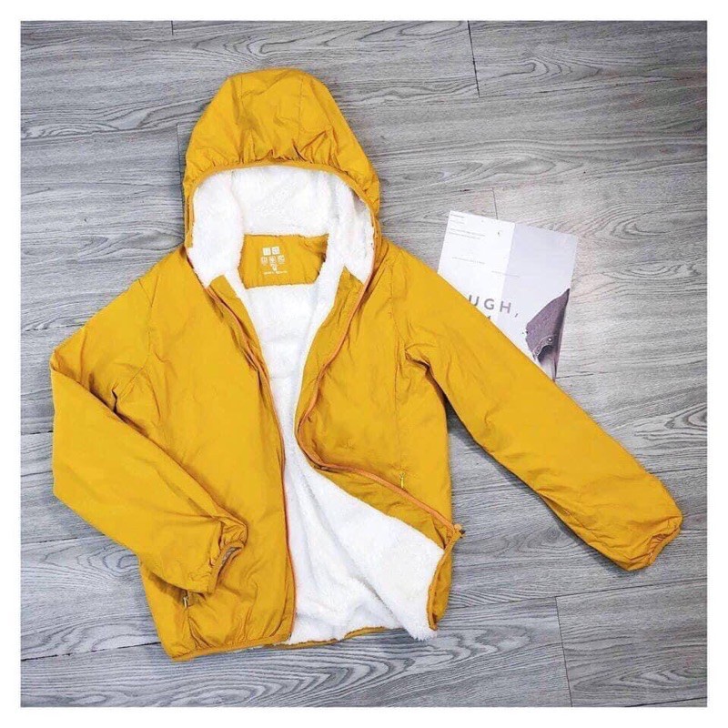 Áo KHOÁC gió nữ lót lông cừu siêu ấm siêu nhẹ chống thấm nước | BigBuy360 - bigbuy360.vn