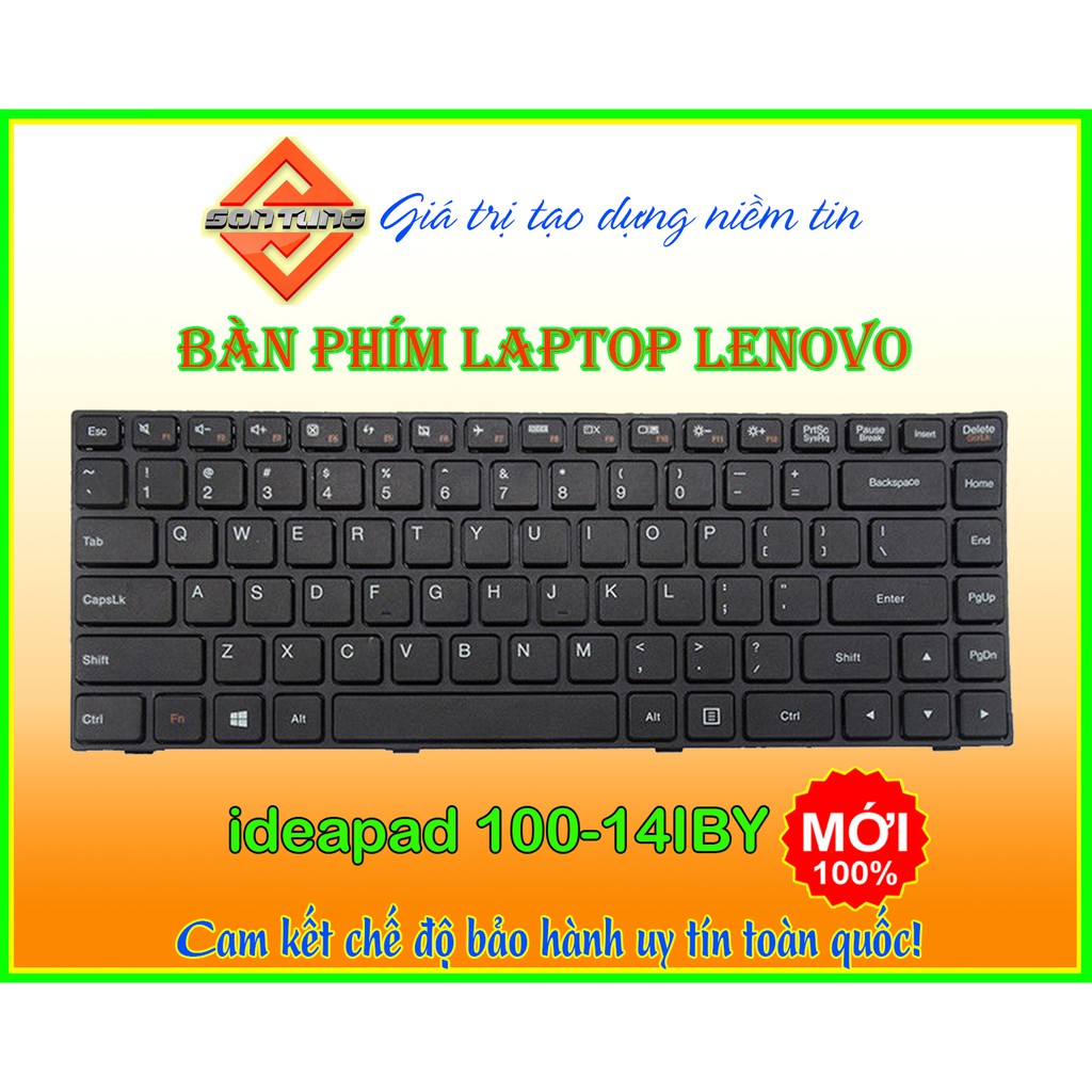 Bàn phím laptop Lenovo Ideapad 100-14 100-14iby cáp kết nối ở góc phím