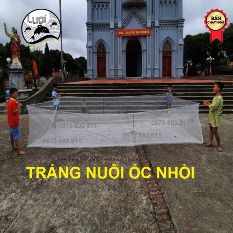 Tráng lưới nuôi ốc , ếch cá 3x2x1 ( Máy 2 đường chỉ )