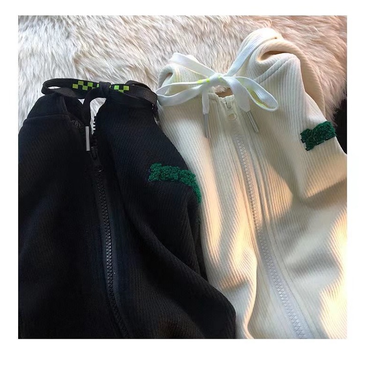 Áo Khoác Hoodie In Chữ Phong Cách Retro Mỹ Thời Trang Xuân Thu Dành Cho Nữ