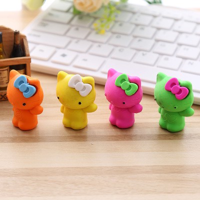Tẩy Bút Chì Hình Mèo Hello Kitty Ngộ Nghĩnh (Màu Ngẫu Nhiên)