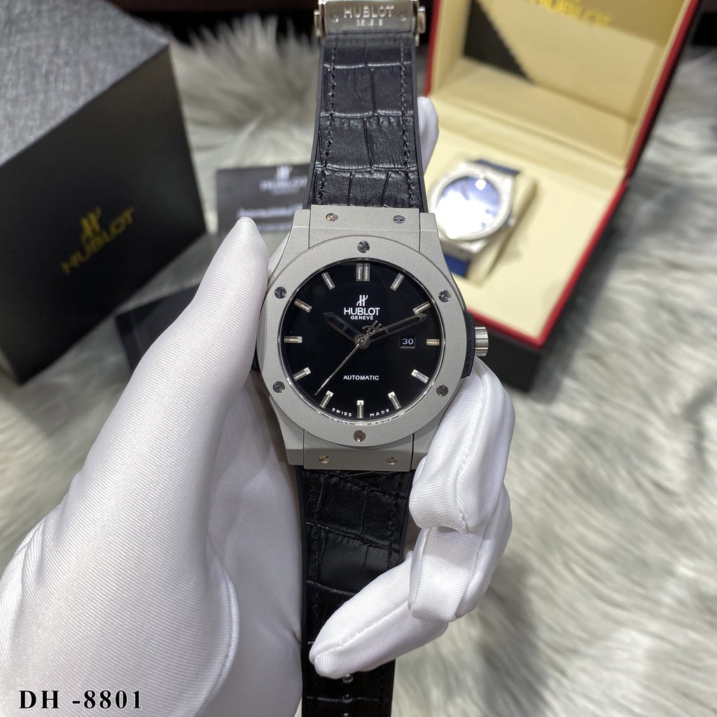 [Máy cơ] Đồng hồ nam Hublot máy cơ cao cấp chống nước, Mặt kính sapphire chống xước