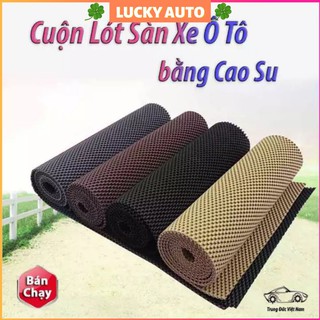 Lót sàn xe ô tô bằng cao su khổ 1.2mx3m cao cấp - Lucky Auto