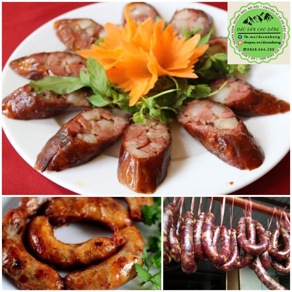 Đặc Sản Cao Bằng💥Lạp Xưởng Gác Bếp💥Ảnh thật nhà làm, Lợn siêu sạch, Siêu Ngon💥Có gói 250g dùng thử