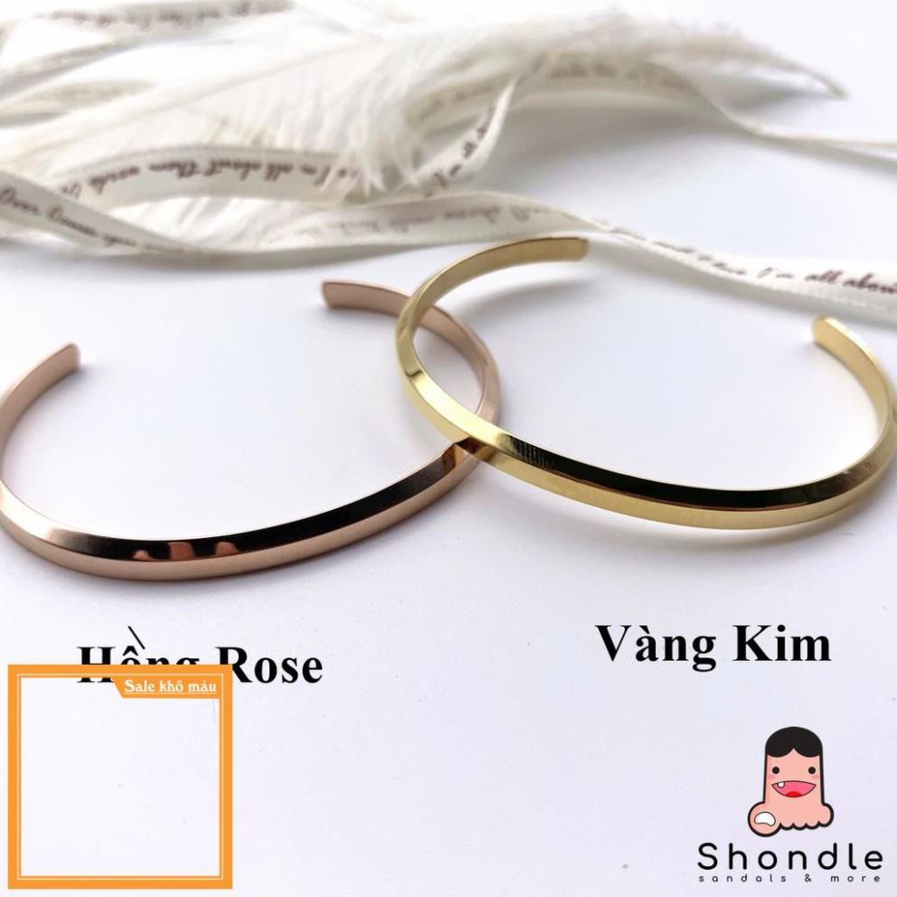 Vòng Tay Cuff DW Unisex Bản Đẹp - Chất Không Rỉ - Bảo Hành 1 Năm - Leozone store