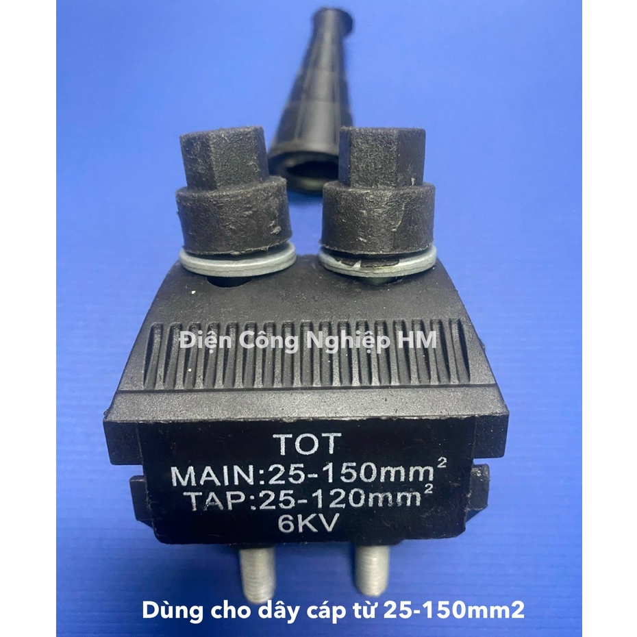 Ghíp nối cáp 2 bu lông TOT, Ghíp kẹp cáp đôi dùng cho cáp 25-120mm2 và 25-150mm2