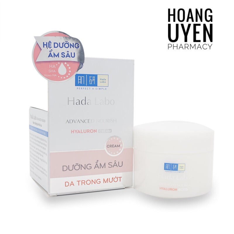 [Mã COS1904 giảm 8% đơn 300K] Kem dưỡng ẩm tối ưu Hada labo Advanced Nourish (Kem Hadalabo trắng 50gr)