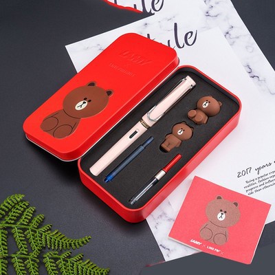 German LAMY limited edition hunter net red pen primary school students writing and practicing special ink gift box