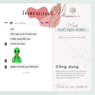 LEMONMASK-BỘT KHỔ QUA RỪNG HANDMADE