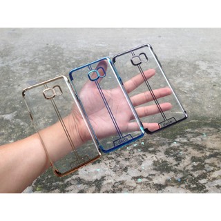 Ốp lưng Samsung Note 5 dẻo trong viền màu chính hãng