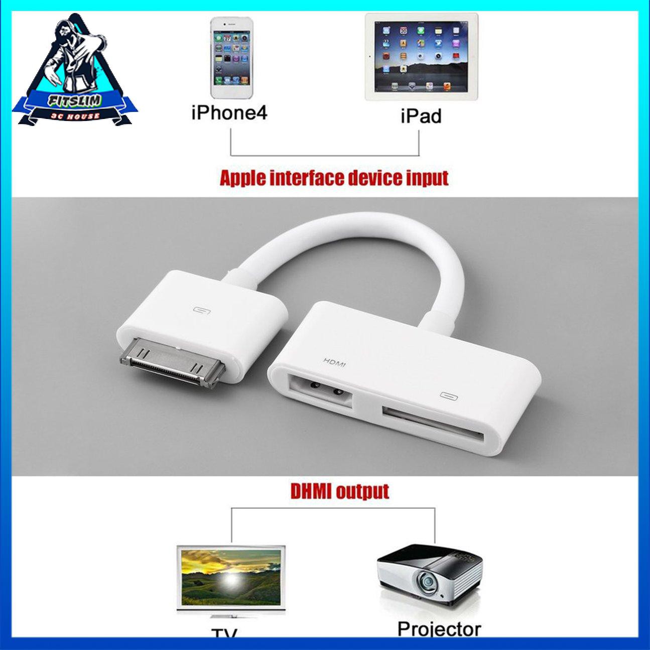 Đối với Ipad1 2-3 Đến Hdmi1-32447 Iphone4S36716 Hdmi + 30Pin 25509 21475Av-32447