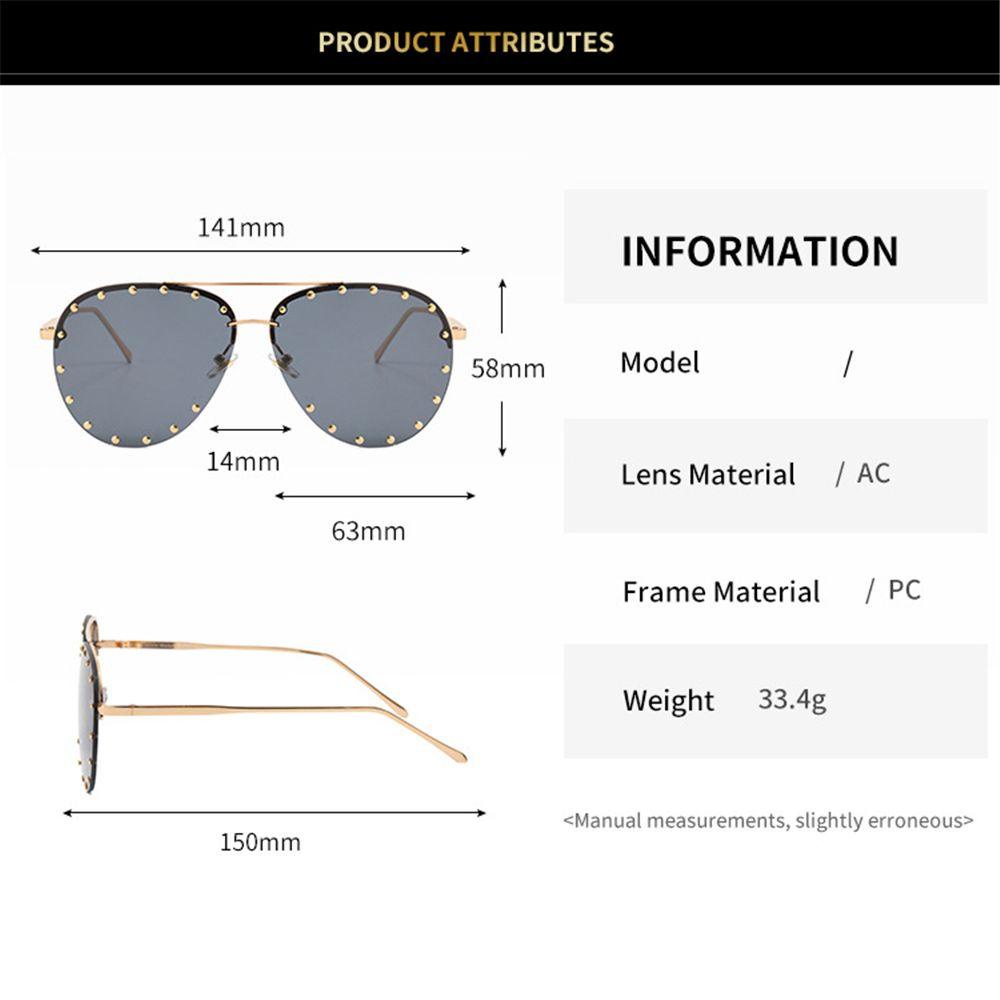 Kính Mát Đính Đinh Tán Kim Loại Thời Trang Cho Nam