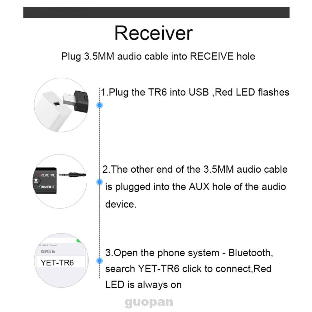 Thiết Bị Nhận Truyền Âm Thanh Bluetooth 5.0 Không Dây