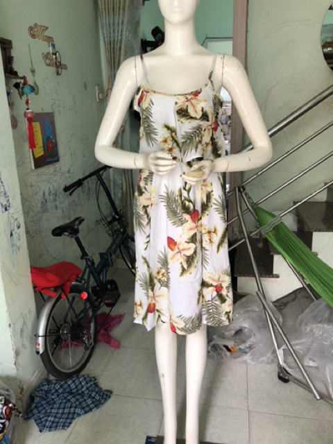 (45-55ky)Đầm lanh maxi dạng bèo dài 9 tấc | BigBuy360 - bigbuy360.vn