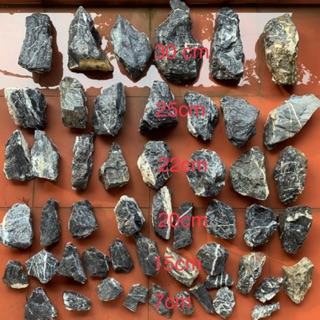 Đá kẹp kem & đá đen gia lai & đá xanh, đen kẹp kem (phụ kiện thủy sinh) - 1kg