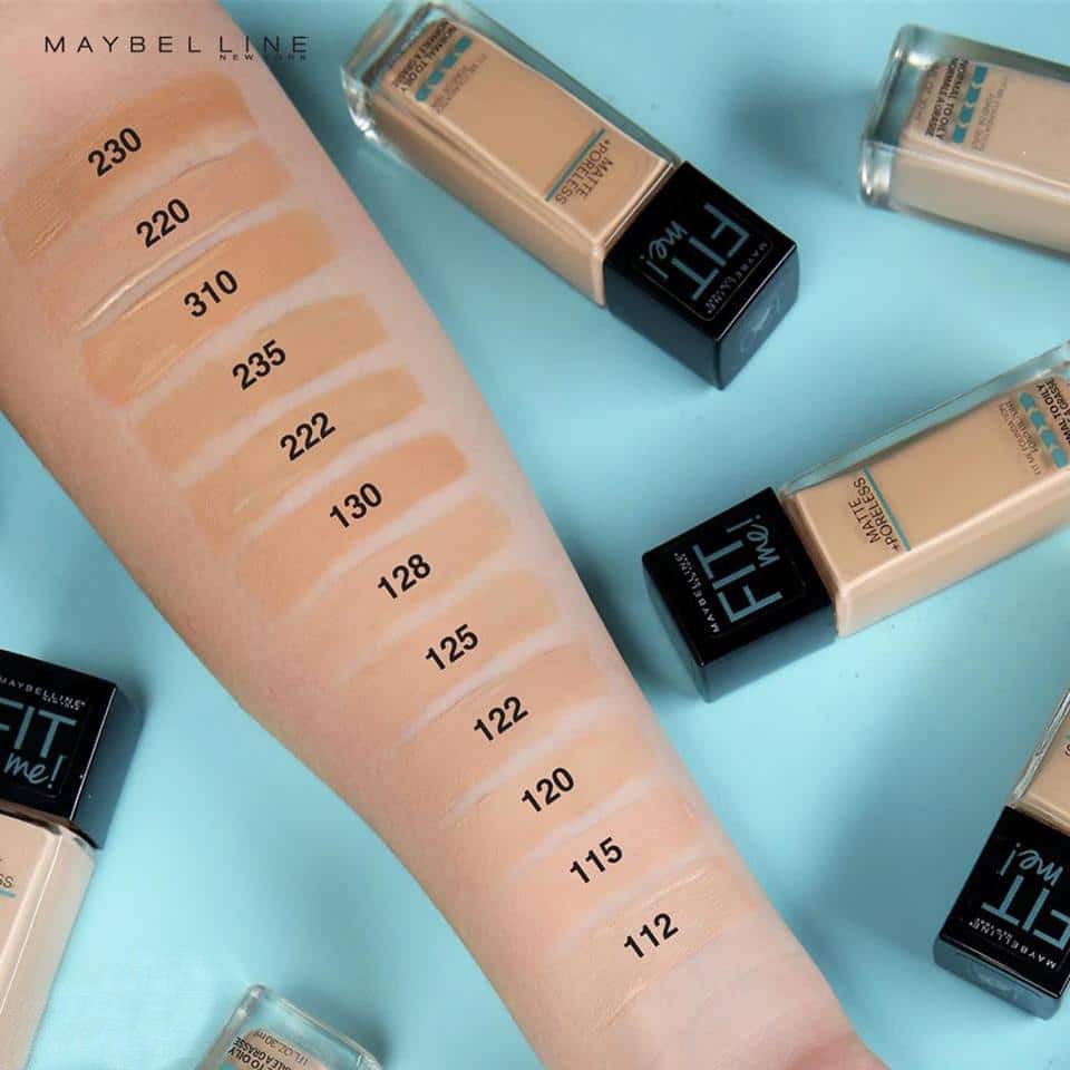 Kem nền mịn lì, tiệp mọi tone da Maybelline Fit Me Foundation Matte Poreless