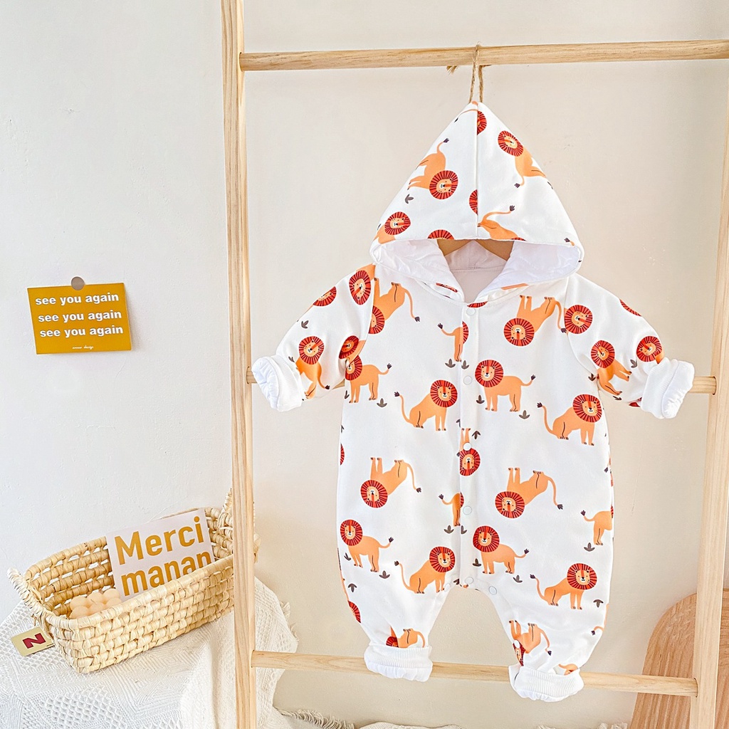 Sanlutoz Tay áo dài Mùa đông Em bé Lãng mạn Phim hoạt hình Trẻ sơ sinh Em bé