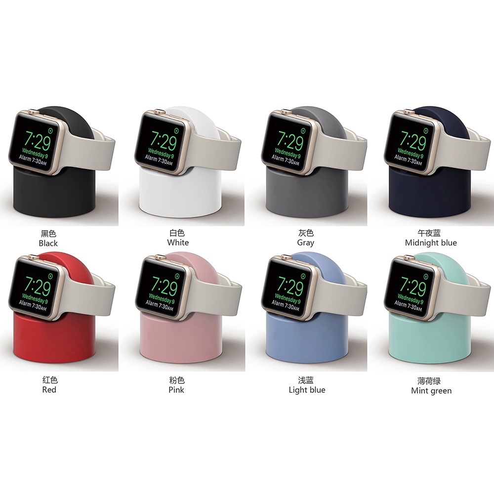 Đế Sạc Bằng Silicon Cho iWatch Series 7 6 5 4 3 2 SE iWatch 45mm 44mm 40mm 41Mm