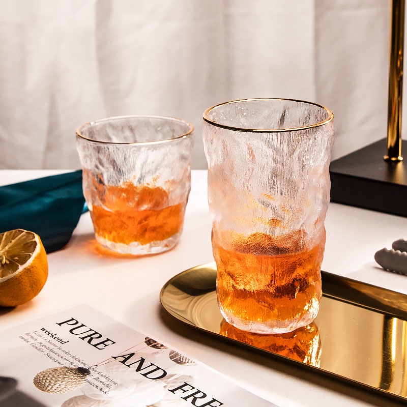 Cốc thuỷ tinh cao cấp 260ml chất liệu thủy tinh màu chịu nhiệt tốt dùng để uống cafe uống rượu cực chill