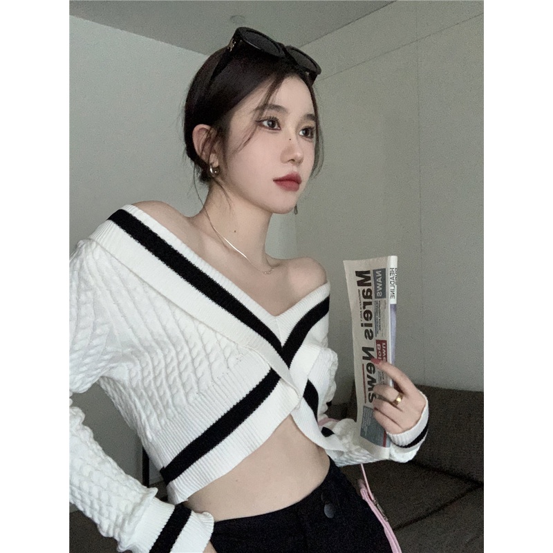 Áo lửng kumikumi tay dài hở vai thời trang dành cho nữ