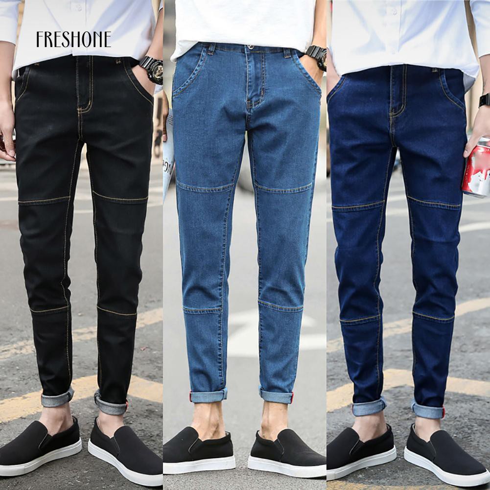 Quần Jeans Nam Ống Bó Thời Trang