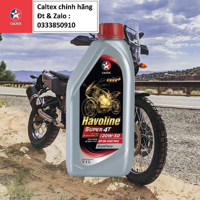 Nhớt xe số gốc khoáng Caltex Havoline Super4T 15w40/20w50 [ 1L ]