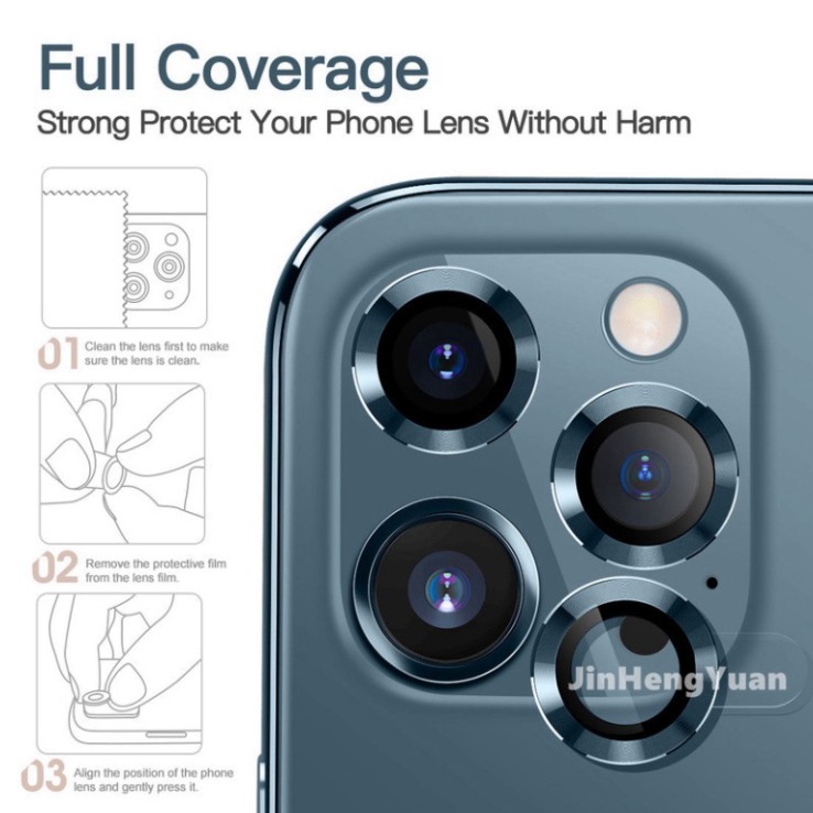 Dán titan thường bảo vệ camera chống xước cho IPhone 11,11pro,12,12pro,12promax