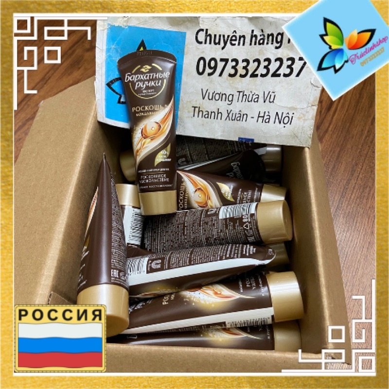 Kem tay lụa Nga maca luxury silky hands cho tay mềm mại 80ml