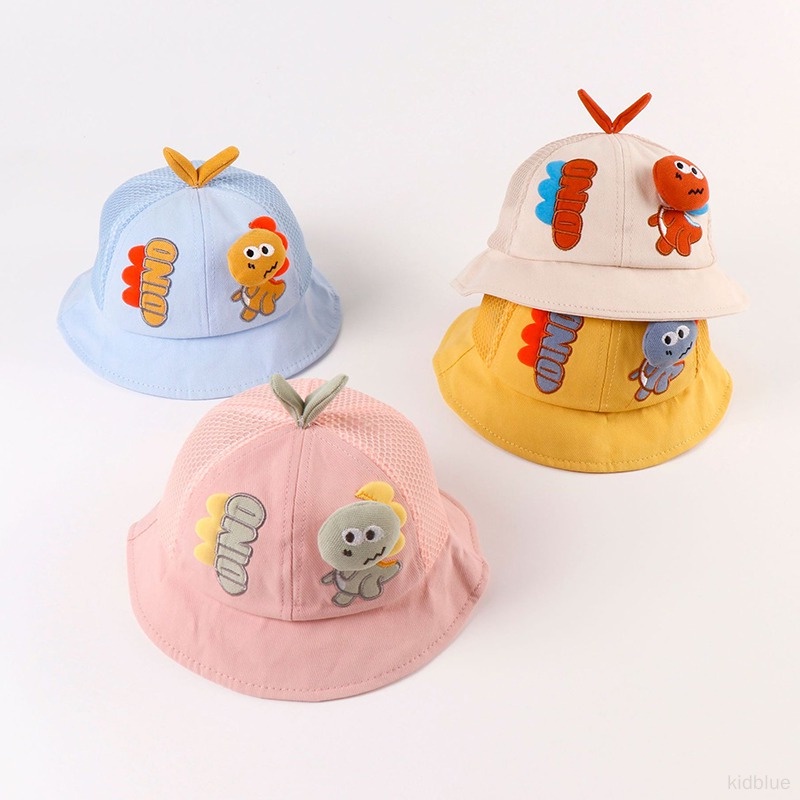 Nón Tai Bèo Phối Lưới Thoáng Khí Họa Tiết Hoạt Hình Dễ Thương Cho Bé