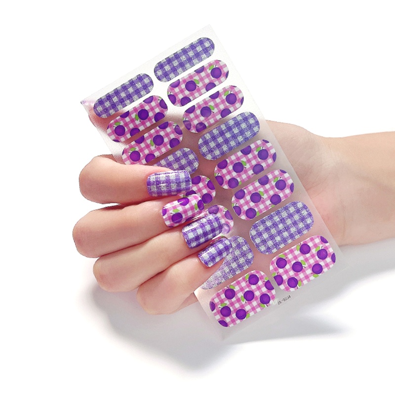 Miếng Dán Trang Trí Móng Tay Toàn Diện Họa Tiết Bầu Trời Đầy Sao Lấp Lánh