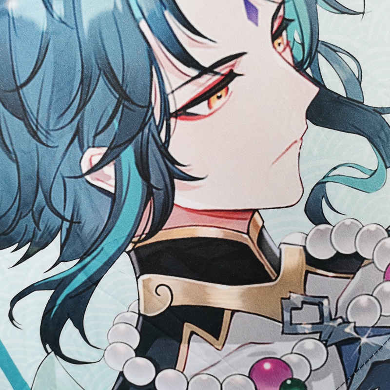 Genshin impact Ô cao su đen Anime ngoại vi Mắt thần Mặt trời bóng râm Ô Venti Xiao Ganyu 5T8Y