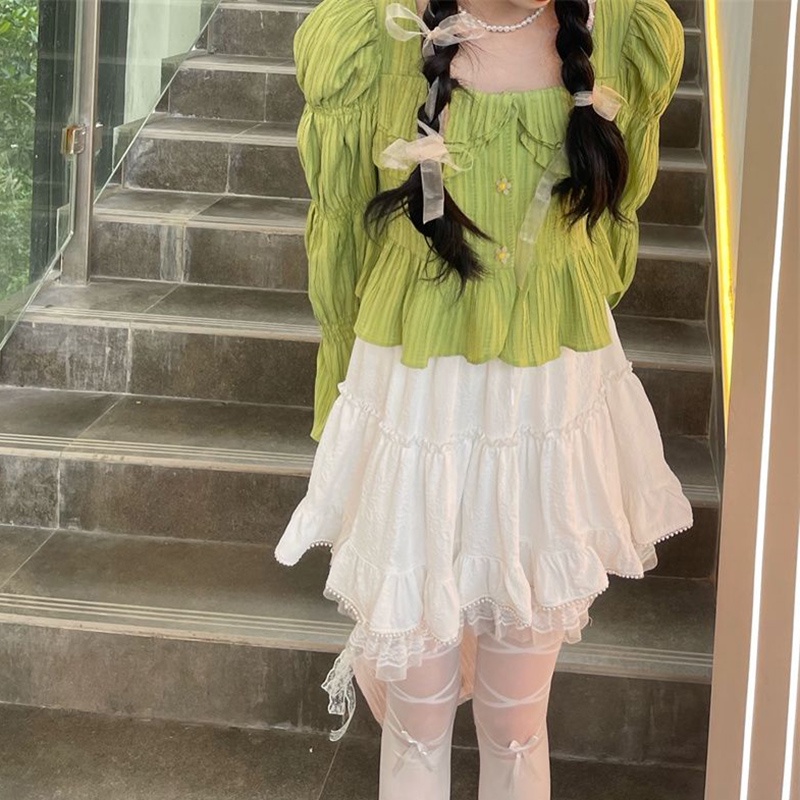 Áo croptop IELGY dáng rộng màu trơn thời trang mùa hè dành cho nữ