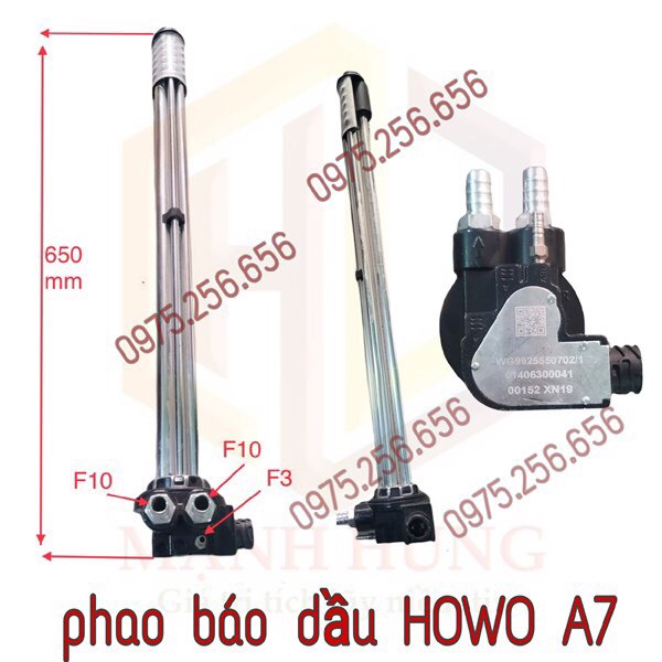 Phao Báo dầu HOWOA7 Dài 65cm WG9925550702 phụ tùng ô tô phụ tùng Hùng Lỳ