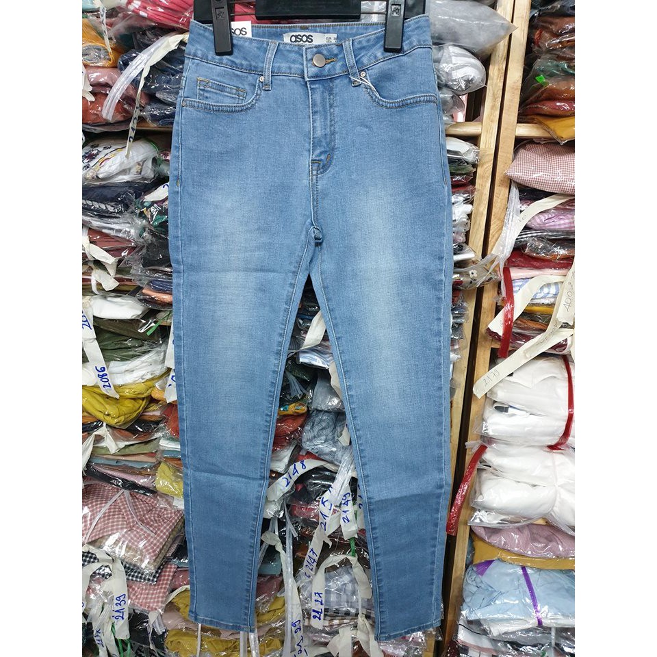 Quần jean skinny dài lưng cao ôm body tôn dáng - 110asos