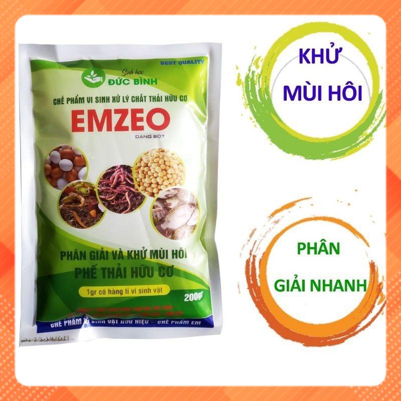 Men Vi Sinh Emzeo Khử Mùi Hôi Phân Cá, Ủ Đậu Tương Và Rác Thải Sinh Hoạt Gói 200 Gram