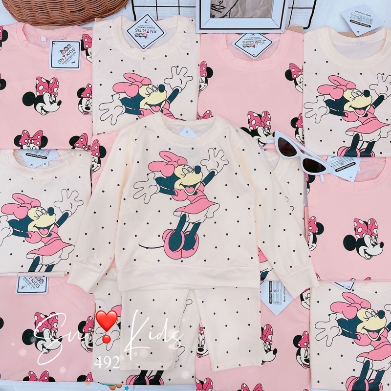 Bộ mickey vui nhộn bé gái