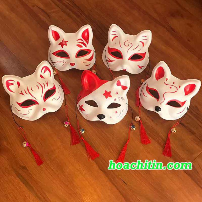 Bán (Mask fox_cosplay) Mặt nạ mèo vẽ Mặt Nạ Mèo Thần Tài Mặt Nạ Cáo