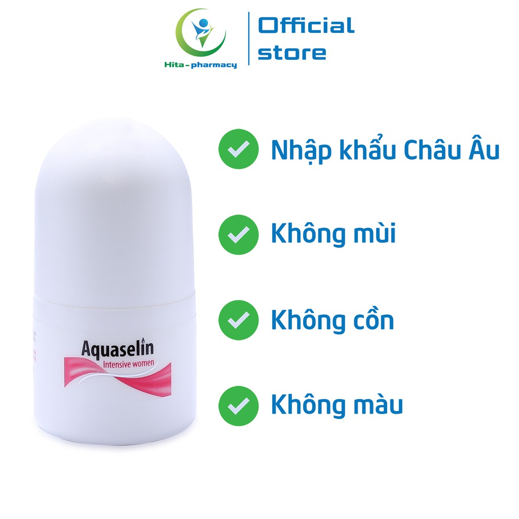 Lăn Khử Mùi Aquaselin Intensive Women dành cho nữ mồ hôi nách nhiều Chai 20ml | BigBuy360 - bigbuy360.vn